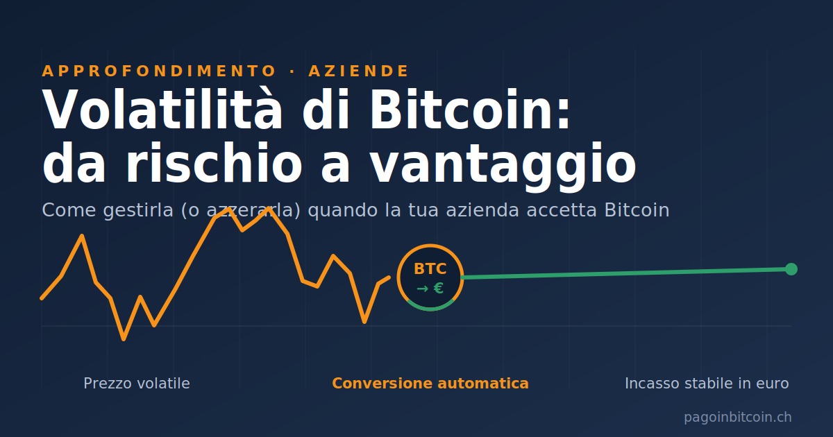Copertina articolo Volatilità di Bitcoin: da rischio a vantaggio per le aziende